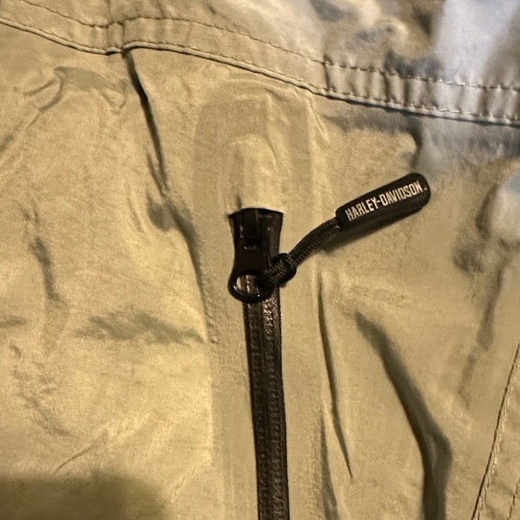 Vintage Y2K Harley-Davidson Silver and Orange Windbreaker - Picture 5 of 9